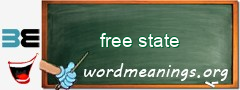 WordMeaning blackboard for free state